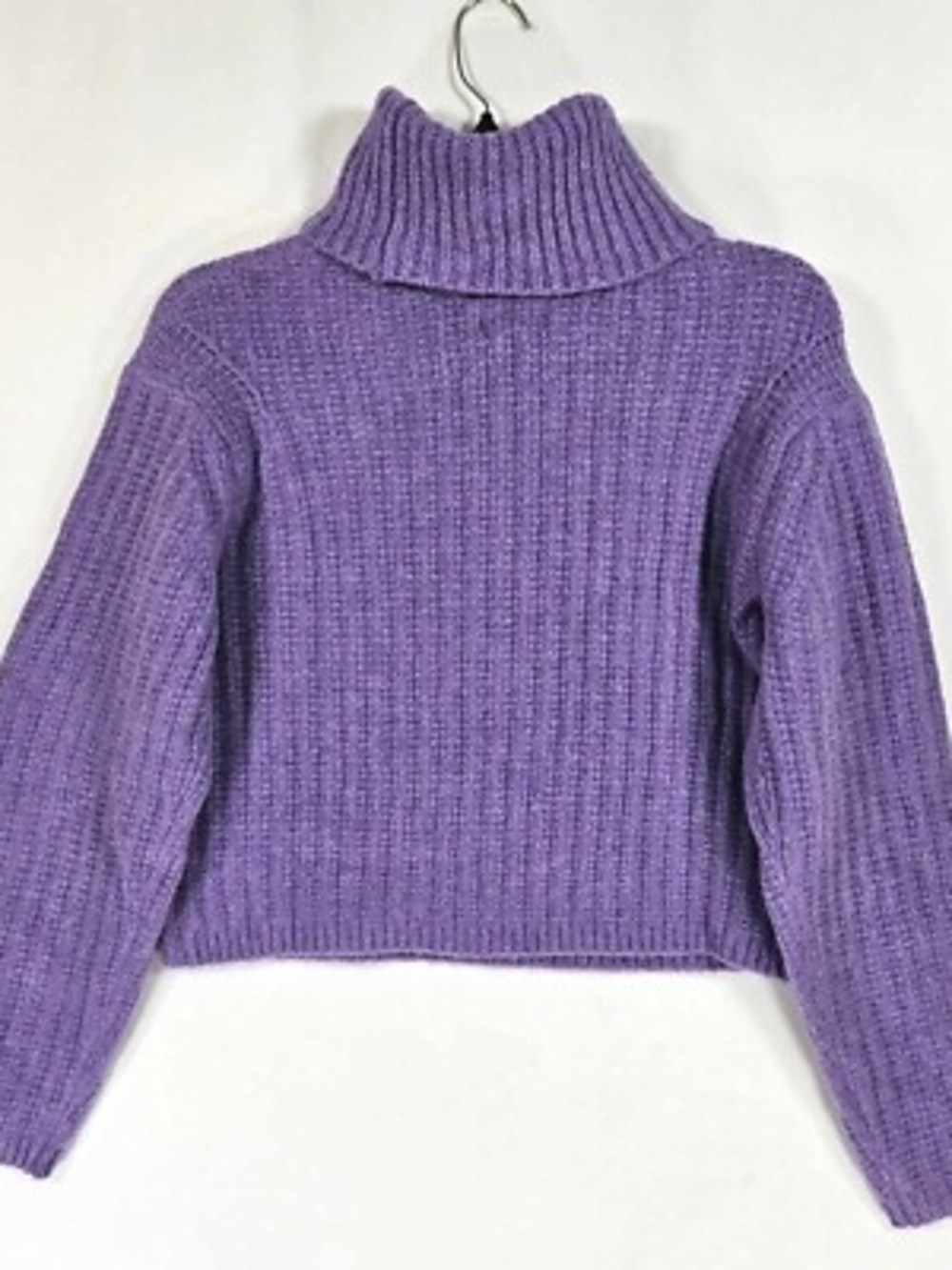 Coldwater Creek Women's silk-cotton Pullover Sweater S Red mock-neck Preppy Fall
